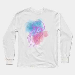 Jellyfish Graphic Design Long Sleeve T-Shirt
